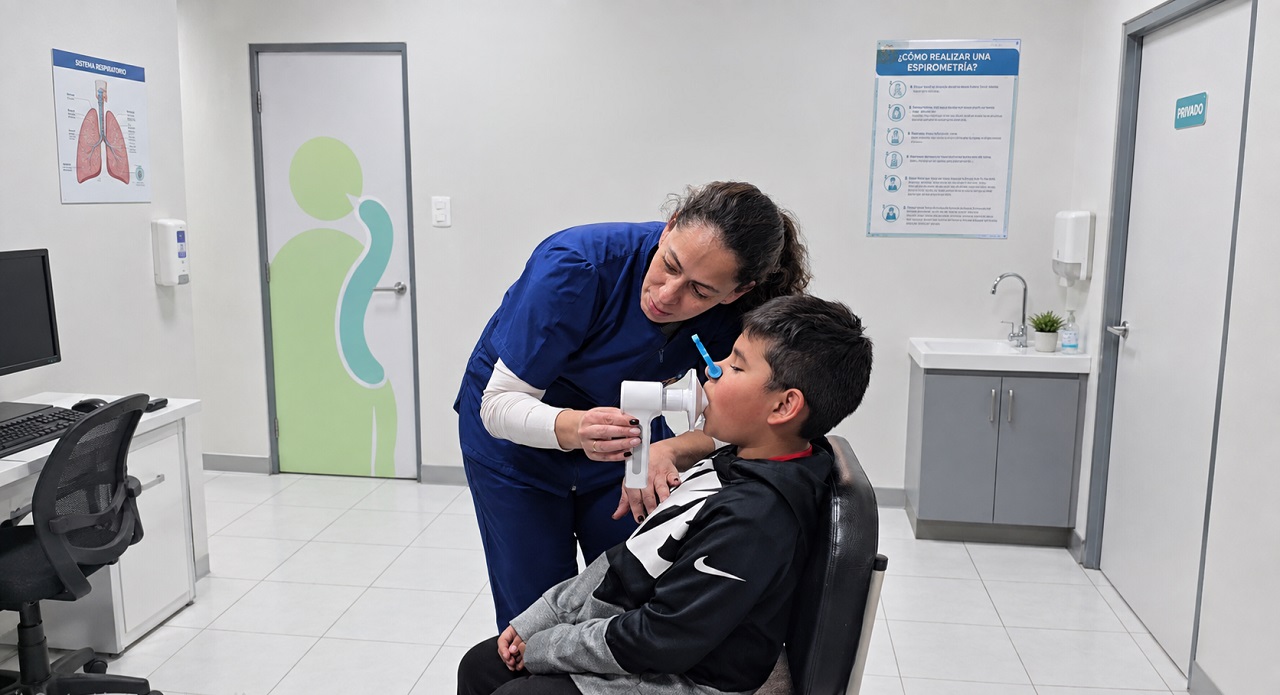 Gobernación impulsa campaña de espirometría infantil con tecnología de inteligencia artificial en el Hospital Materno Infantil