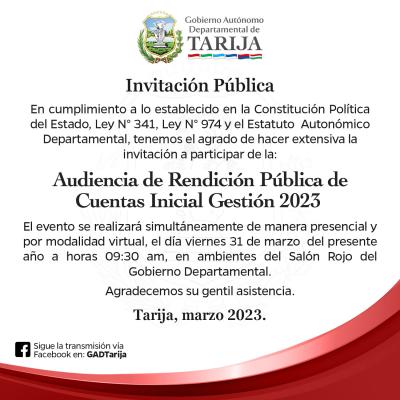 Rendicion De Cuentas 2023